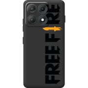 Прозорий чохол BoxFace Moto Edge 70 Max Free Fire Black Logo