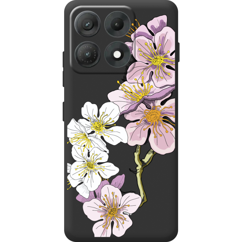 Прозорий чохол BoxFace Moto Edge 70 Max Cherry Blossom