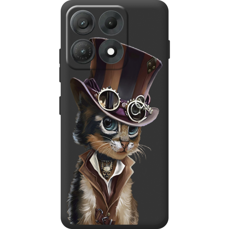 Прозорий чохол BoxFace Moto Edge 70 Max Steampunk Cat