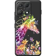 Прозорий чохол BoxFace Moto Edge 70 Max Colorful Giraffe