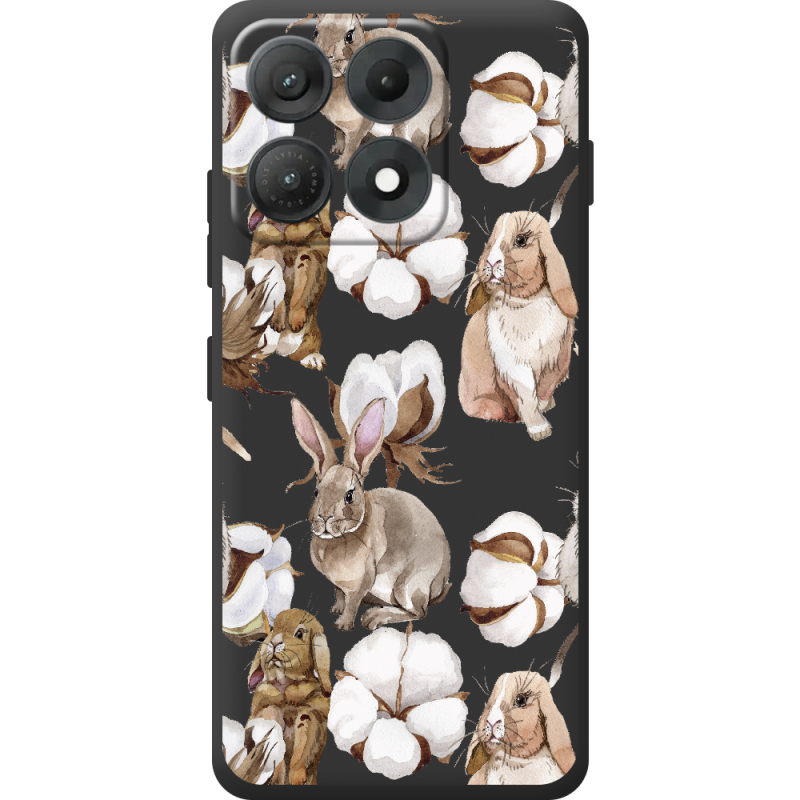 Прозорий чохол BoxFace Moto Edge 70 Max Cotton and Rabbits