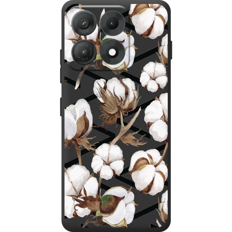 Прозорий чохол BoxFace Moto Edge 70 Max Cotton flowers