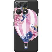 Чохол зі стразами Moto Edge 70 Max Pink Air Baloon