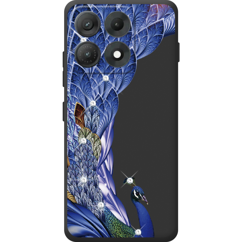 Чохол зі стразами Moto Edge 70 Max Peafowl