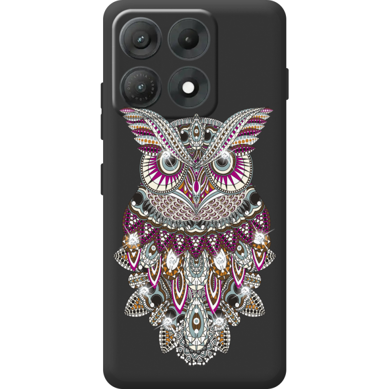 Чохол зі стразами Moto Edge 70 Max Owl