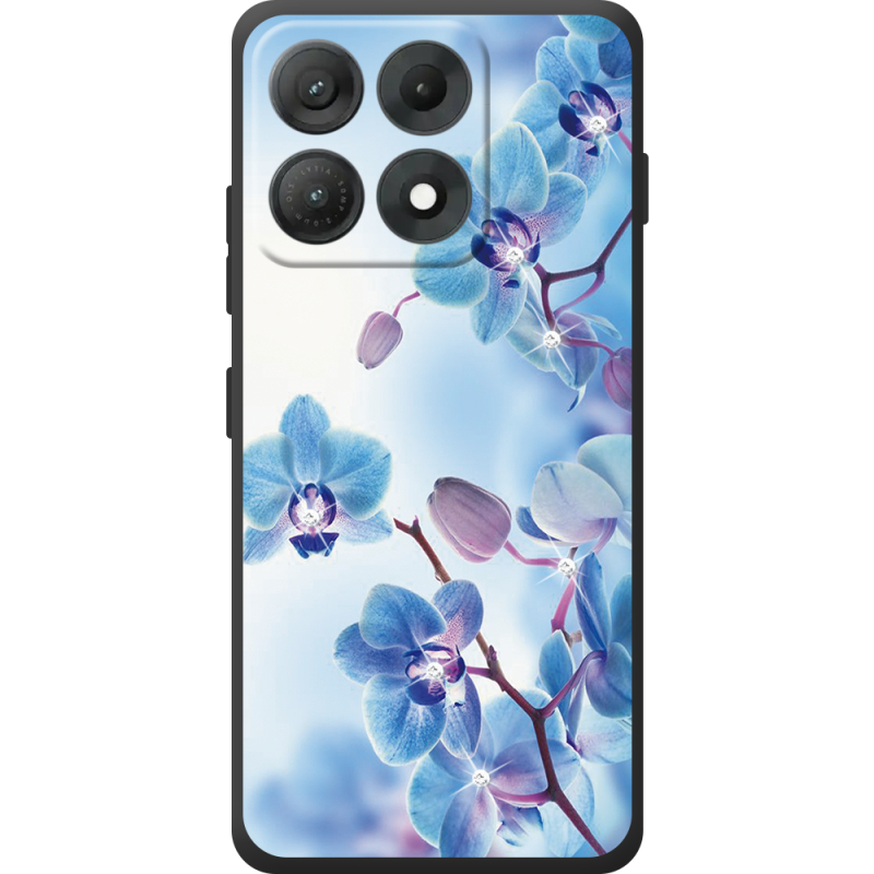 Чохол зі стразами Moto Edge 70 Max Orchids