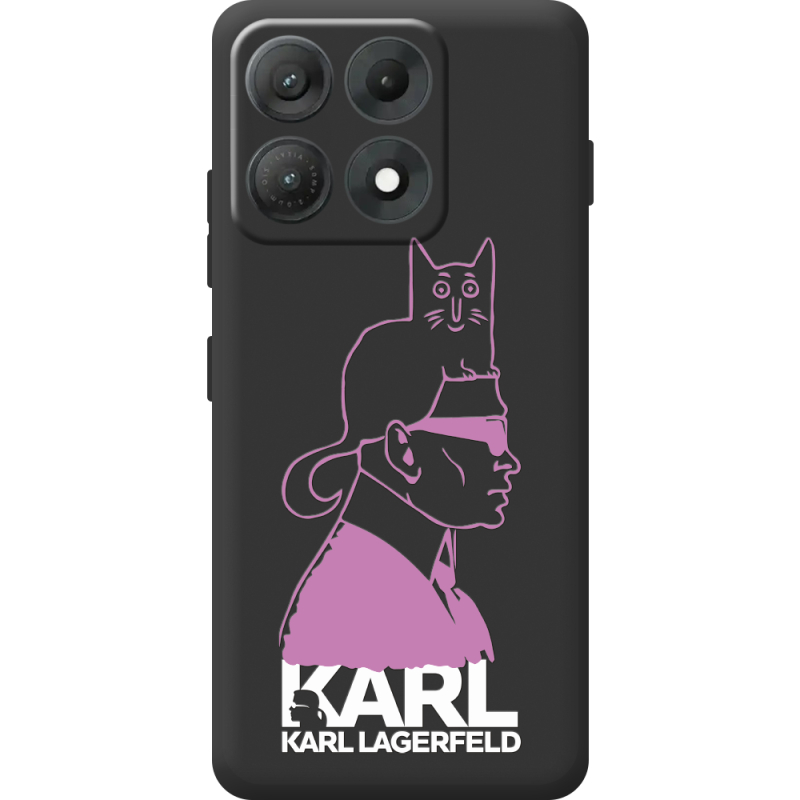 Чорний чохол BoxFace Moto Edge 70 Max Pink Karl