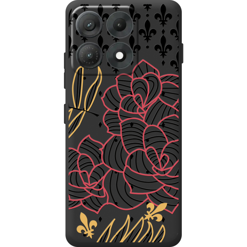 Чорний чохол BoxFace Moto Edge 70 Max FranceFlowers