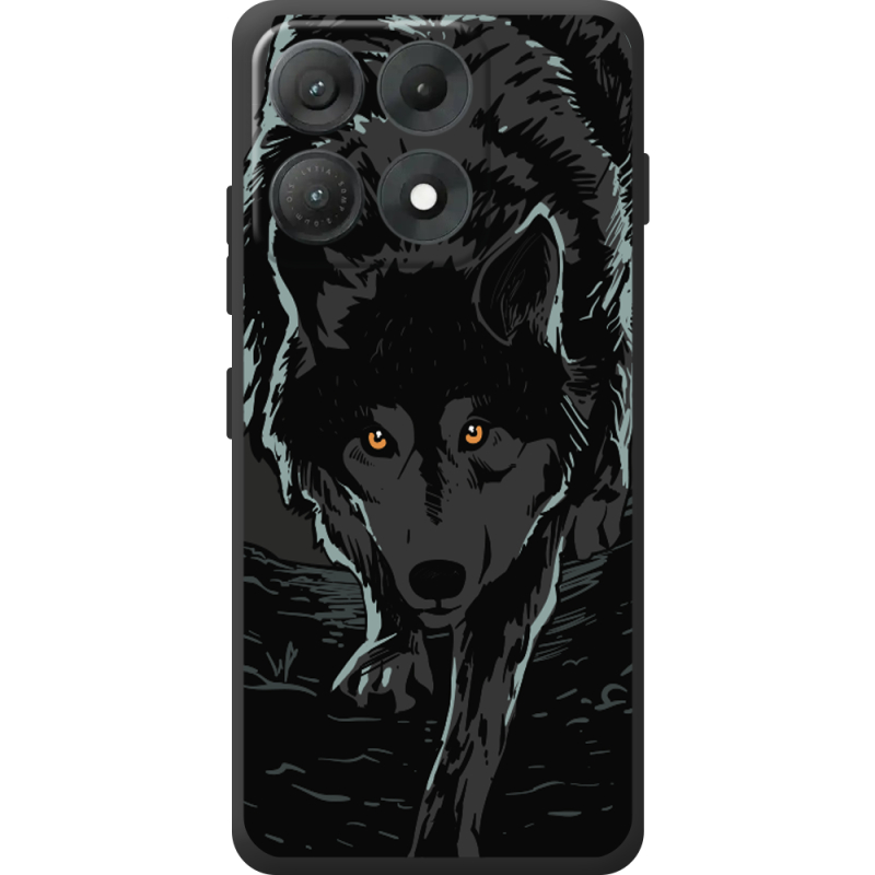 Чорний чохол BoxFace Moto Edge 70 Max Wolf