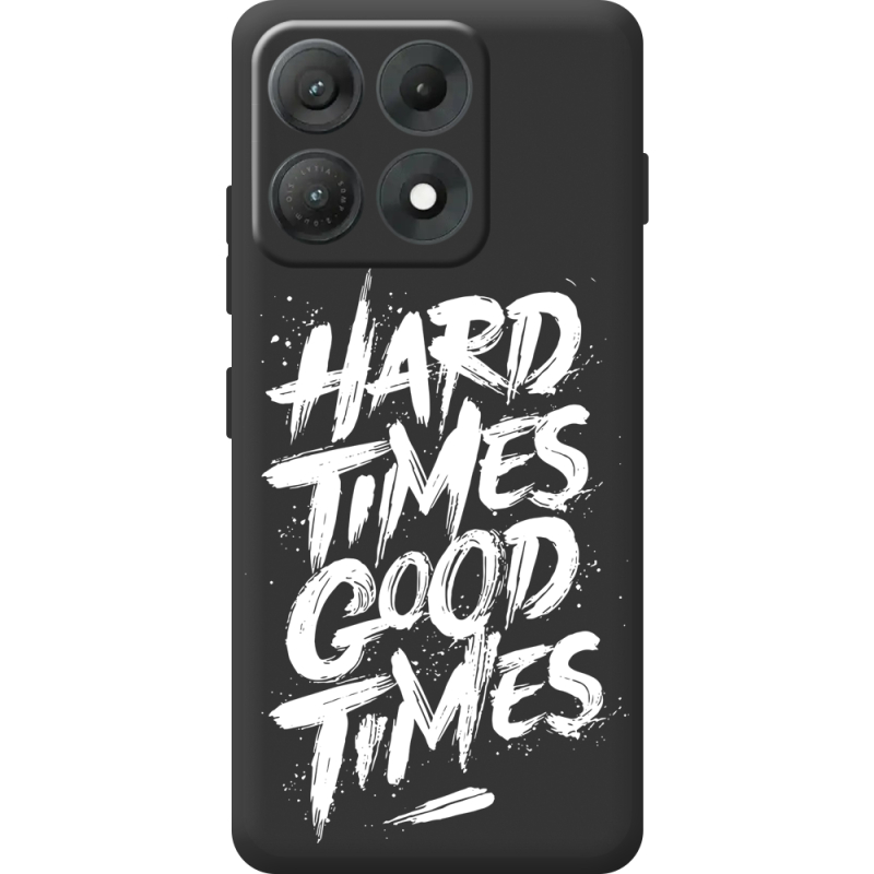 Чорний чохол BoxFace Moto Edge 70 Max Hard Times Good Times