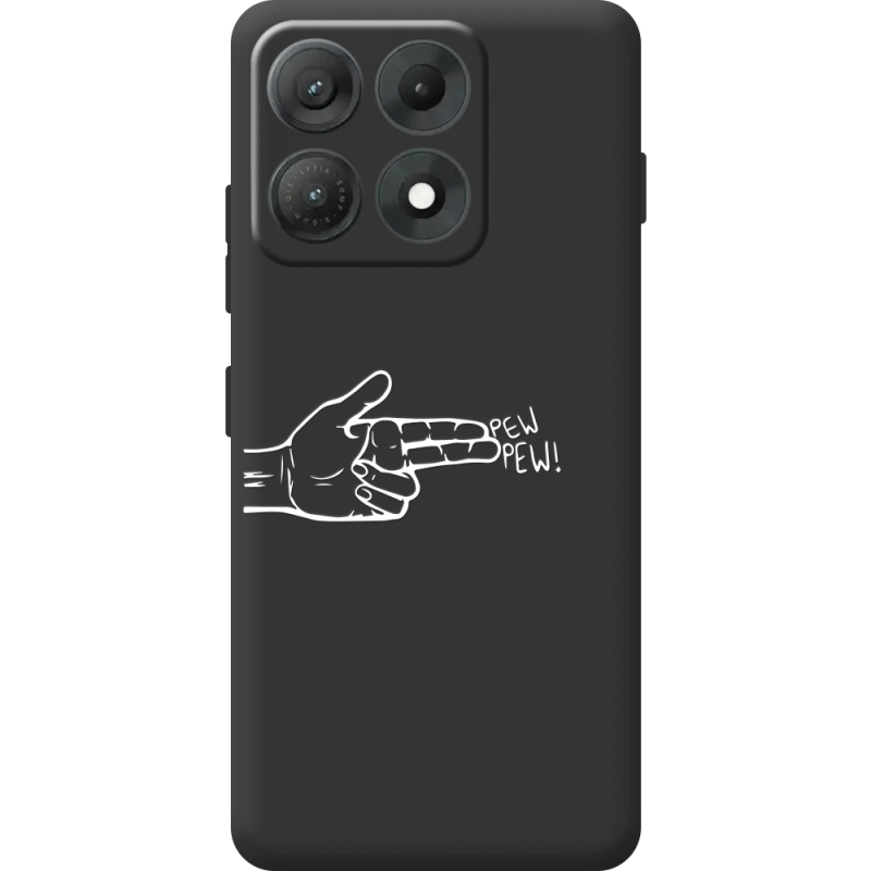 Чорний чохол BoxFace Moto Edge 70 Max Pew Pew