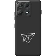 Чорний чохол BoxFace Moto Edge 70 Max Paper Plane