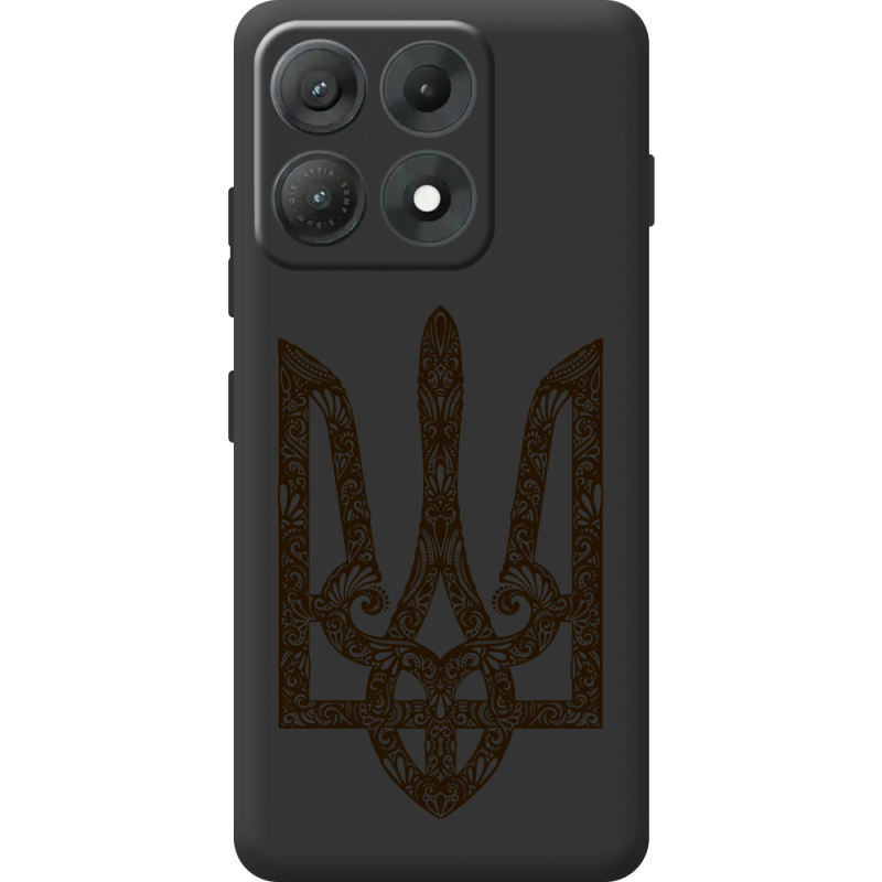 Чорний чохол BoxFace Moto Edge 70 Max Ukrainian Trident