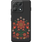Чорний чохол BoxFace Moto Edge 70 Max Ukrainian Ornament