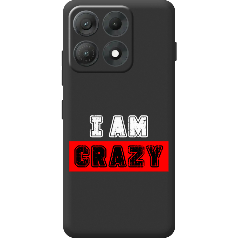 Чорний чохол BoxFace Moto Edge 70 Max I'm Crazy