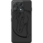 Чорний чохол BoxFace Moto Edge 70 Max Horse