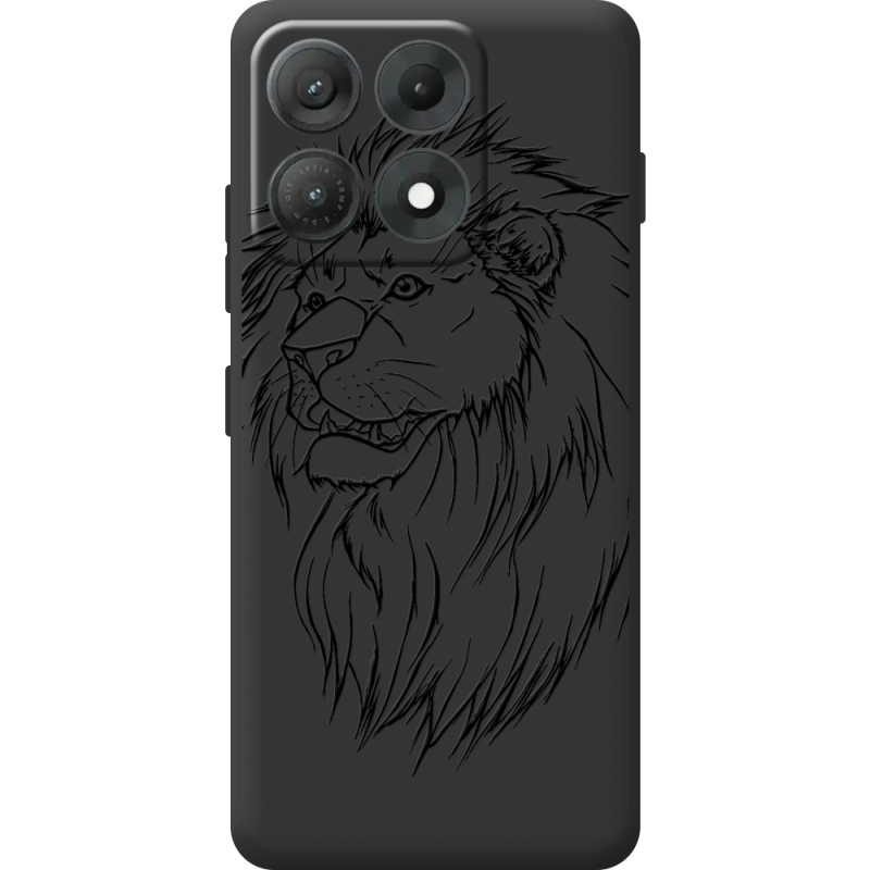 Чорний чохол BoxFace Moto Edge 70 Max Lion