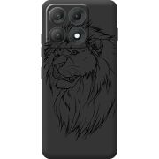 Чорний чохол BoxFace Moto Edge 70 Max Lion