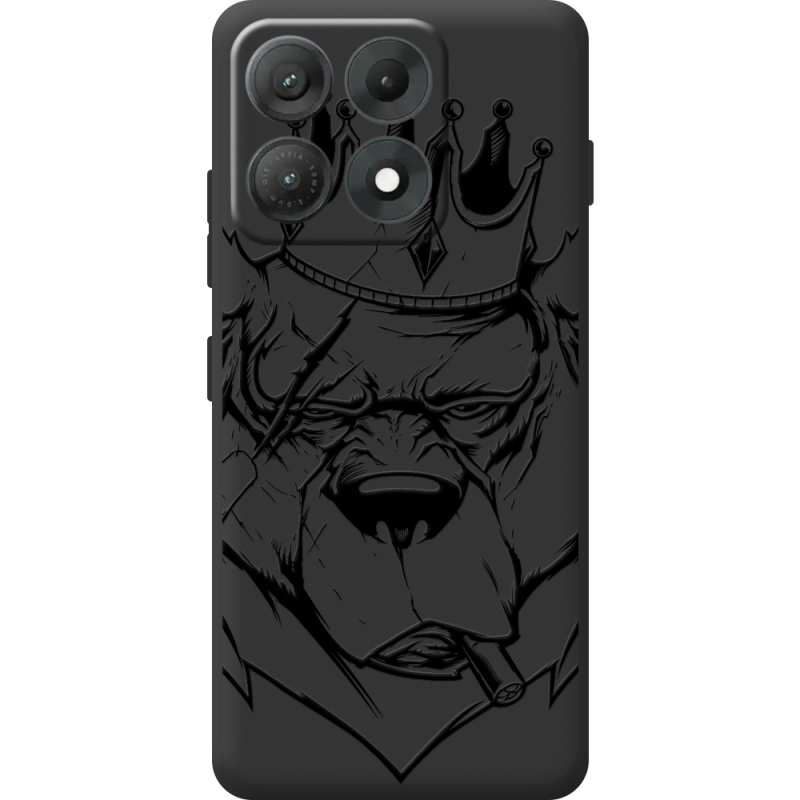 Чорний чохол BoxFace Moto Edge 70 Max Bear King