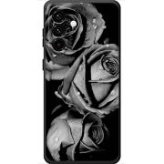 Чохол BoxFace Samsung Galaxy A18 (A185) Black and White Roses