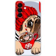 Прозорий чохол BoxFace Samsung Galaxy A18 (A185) Winter Puggy