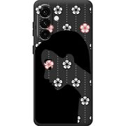 Чорний чохол BoxFace Samsung Galaxy A18 (A185) Flower Hair