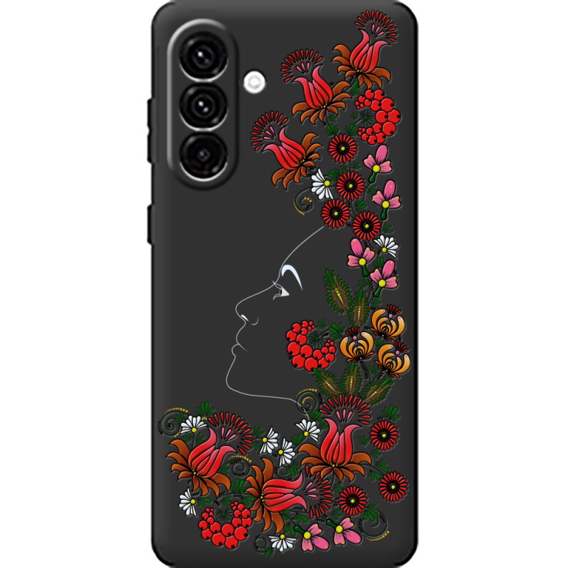 Чорний чохол BoxFace Samsung Galaxy A18 (A185) 3D Ukrainian Muse