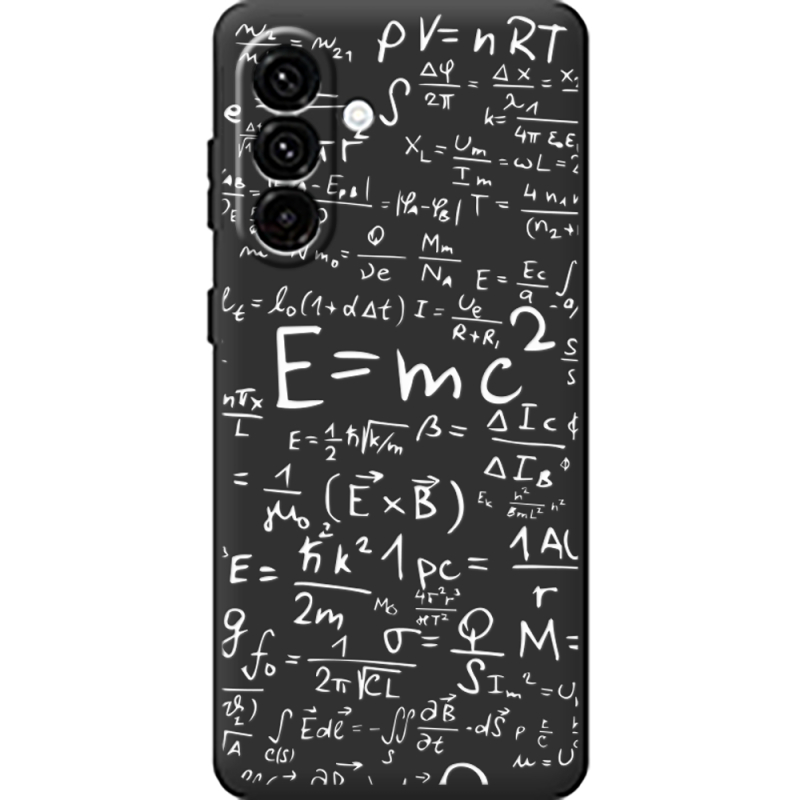 Чорний чохол BoxFace Samsung Galaxy A18 (A185) E=mc2