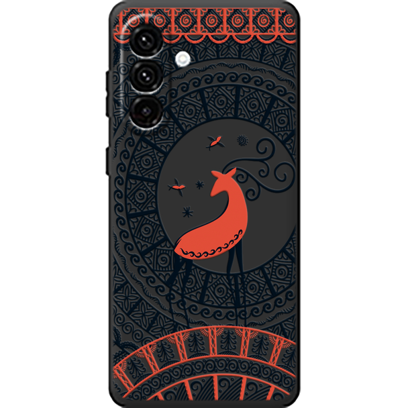 Чорний чохол BoxFace Samsung Galaxy A18 (A185) Ornament