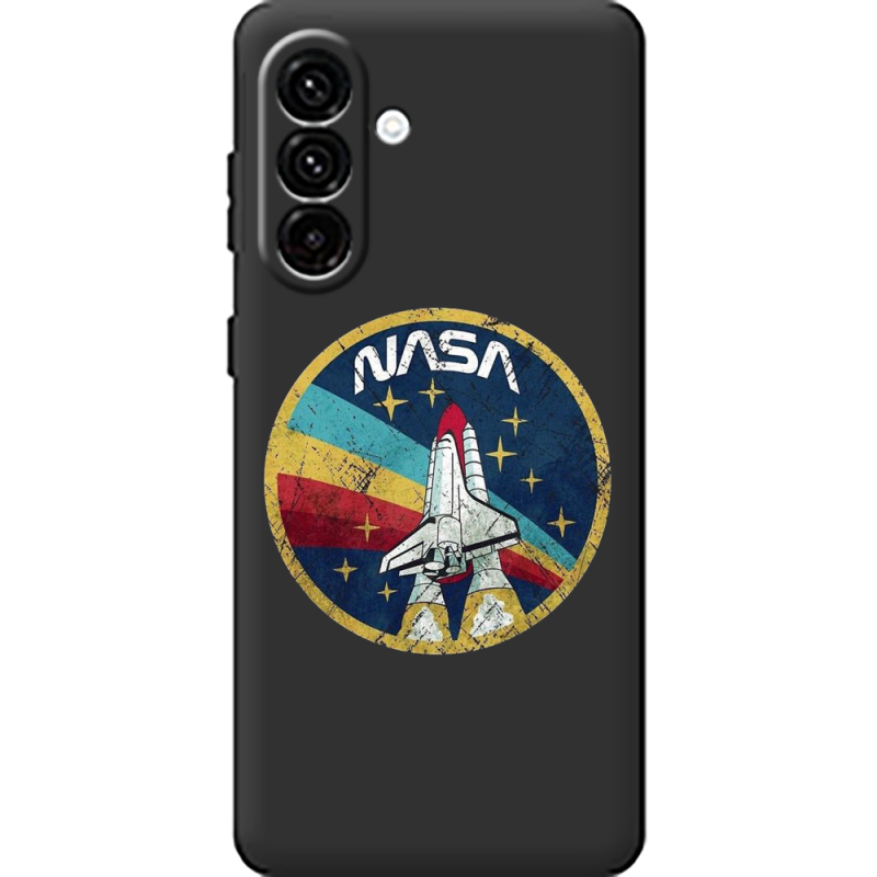Чорний чохол BoxFace Samsung Galaxy A18 (A185) NASA