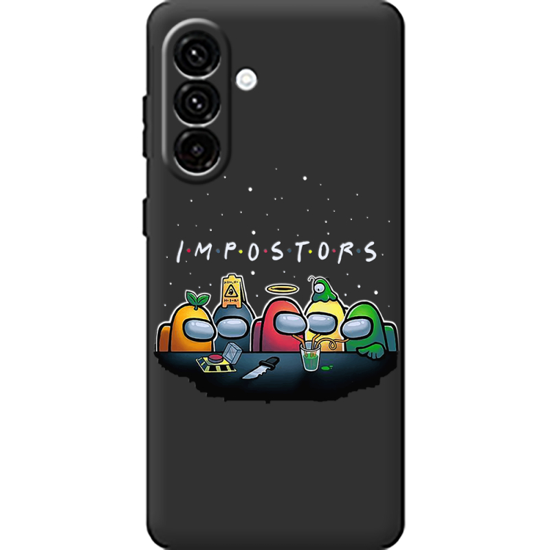 Чорний чохол BoxFace Samsung Galaxy A18 (A185) Among Us Impostors