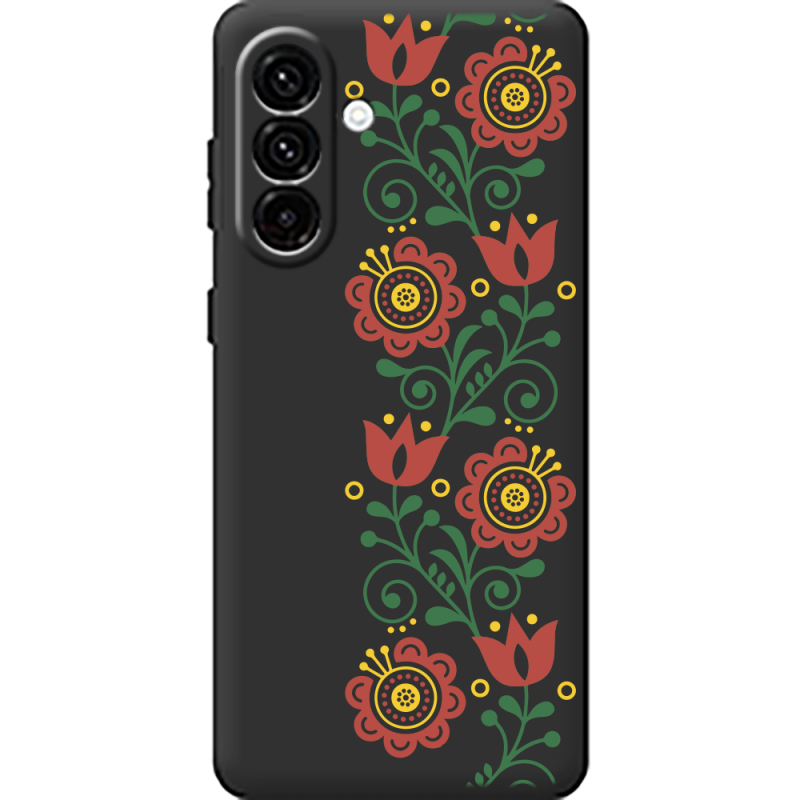 Чорний чохол BoxFace Samsung Galaxy A18 (A185) Ethno