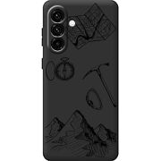 Чорний чохол BoxFace Samsung Galaxy A18 (A185) Mountains