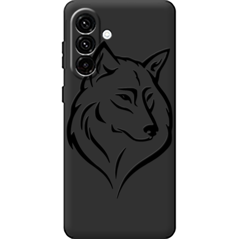 Чорний чохол BoxFace Samsung Galaxy A18 (A185) Wolf
