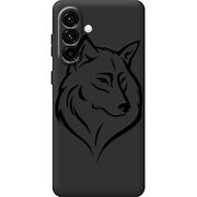 Чорний чохол BoxFace Samsung Galaxy A18 (A185) Wolf