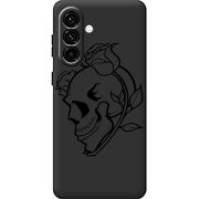 Чорний чохол BoxFace Samsung Galaxy A18 (A185) Skull and Roses