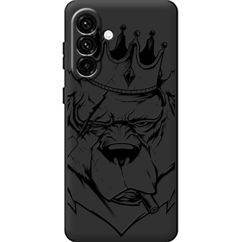 Чорний чохол BoxFace Samsung Galaxy A18 (A185) Bear King
