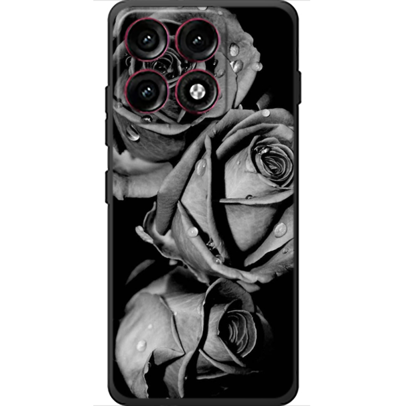 Чохол BoxFace Moto Edge 70 Pro Black and White Roses