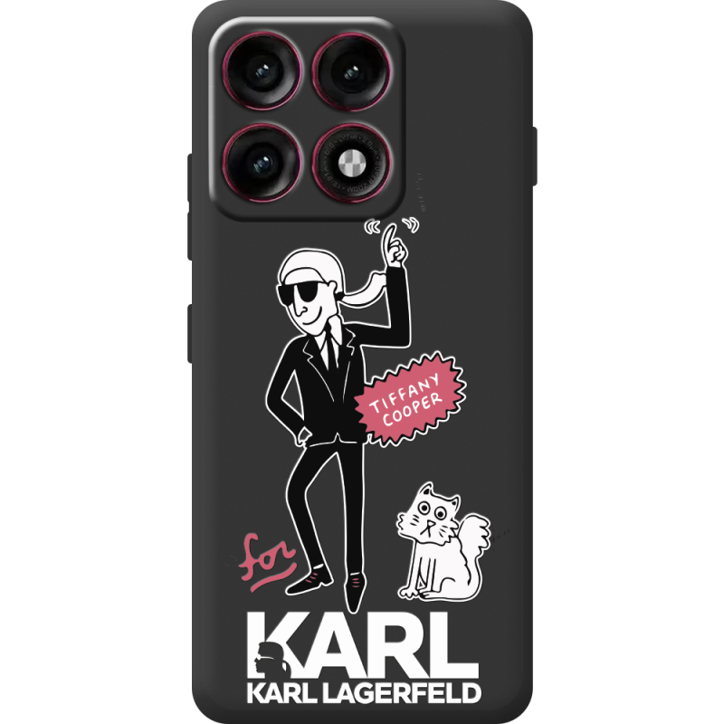 Чорний чохол BoxFace Moto Edge 70 Pro For Karl