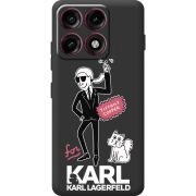 Чорний чохол BoxFace Moto Edge 70 Pro For Karl