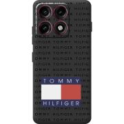 Чорний чохол BoxFace Moto Edge 70 Pro Tommy Print