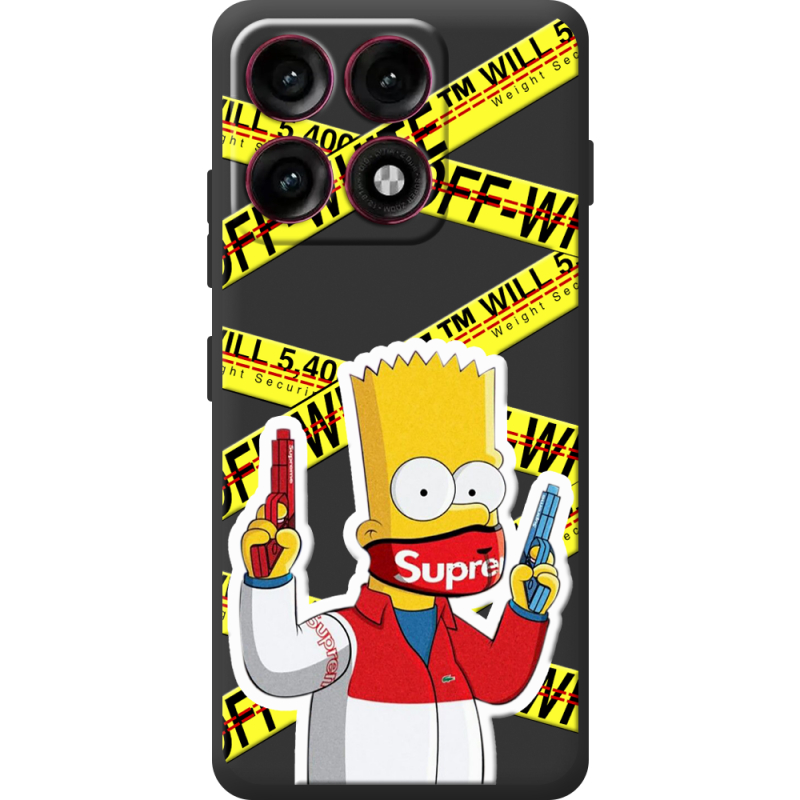 Чорний чохол BoxFace Moto Edge 70 Pro White Bart