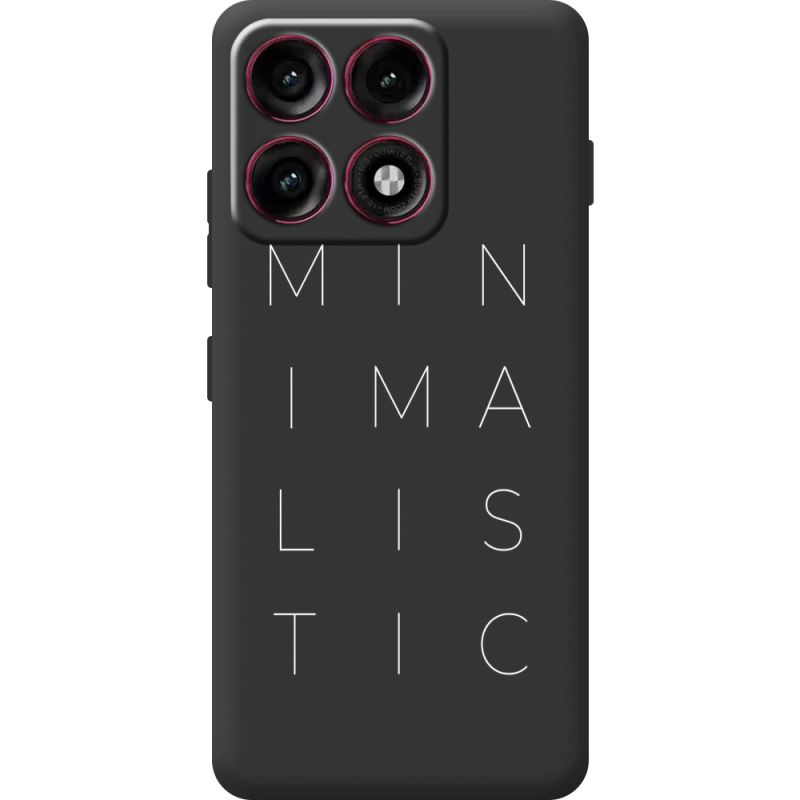 Чорний чохол BoxFace Moto Edge 70 Pro Minimalistic