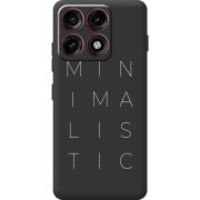 Чорний чохол BoxFace Moto Edge 70 Pro Minimalistic