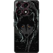 Чорний чохол BoxFace Moto Edge 70 Pro Wolf