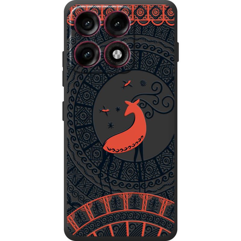 Чорний чохол BoxFace Moto Edge 70 Pro Ornament