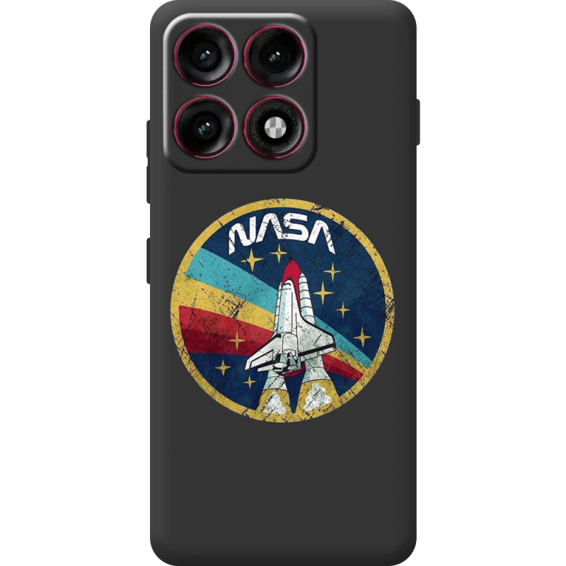 Чорний чохол BoxFace Moto Edge 70 Pro NASA