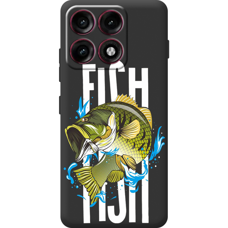 Чорний чохол BoxFace Moto Edge 70 Pro Fish