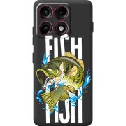 Чорний чохол BoxFace Moto Edge 70 Pro Fish