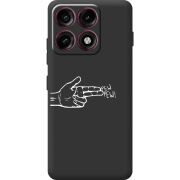 Чорний чохол BoxFace Moto Edge 70 Pro Pew Pew
